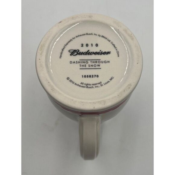 Budweiser Holiday Stein 2010 Clydesdale Dashing Through The Snow - Picture 8 of 11